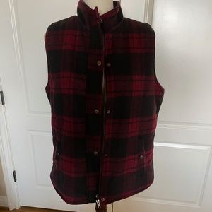 Buffalo plaid vest